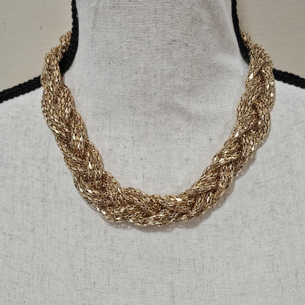 Express Vintage Y2K Braided Statment Necklace